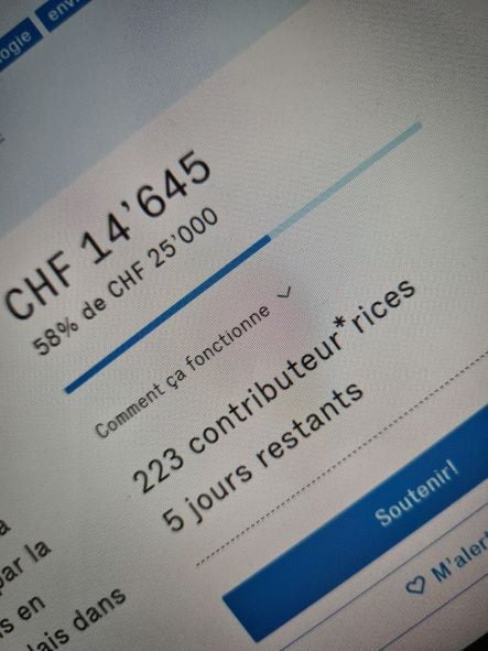200 backers [✅] + 25’000 CHF [loading…⏳]